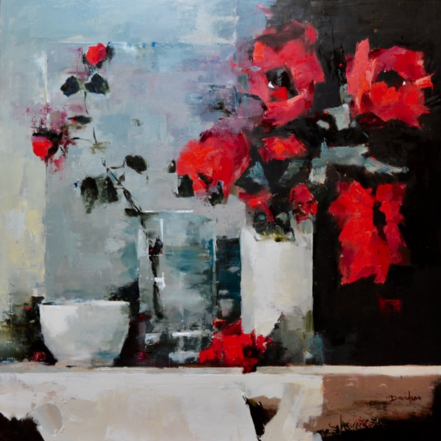 Poppies & Red Rose<br>oil : 24