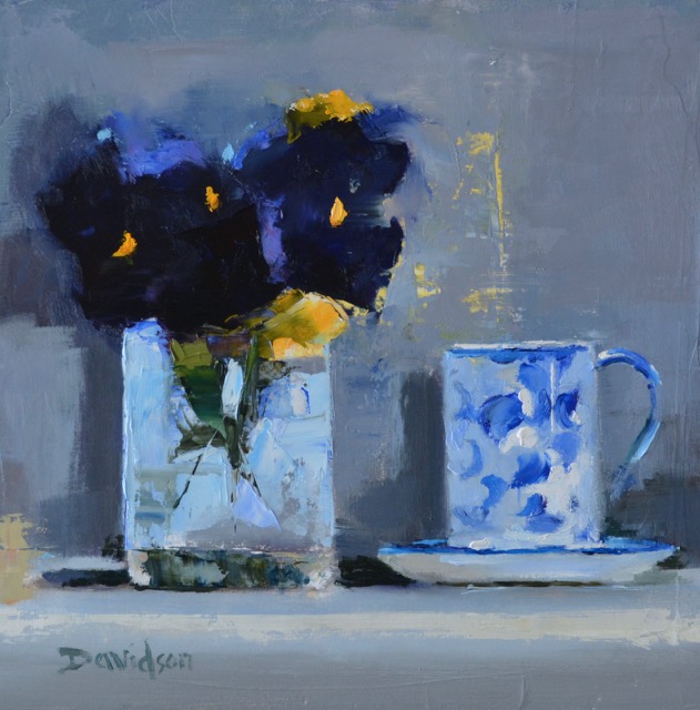 Blue & White Cup<br>oil : 10