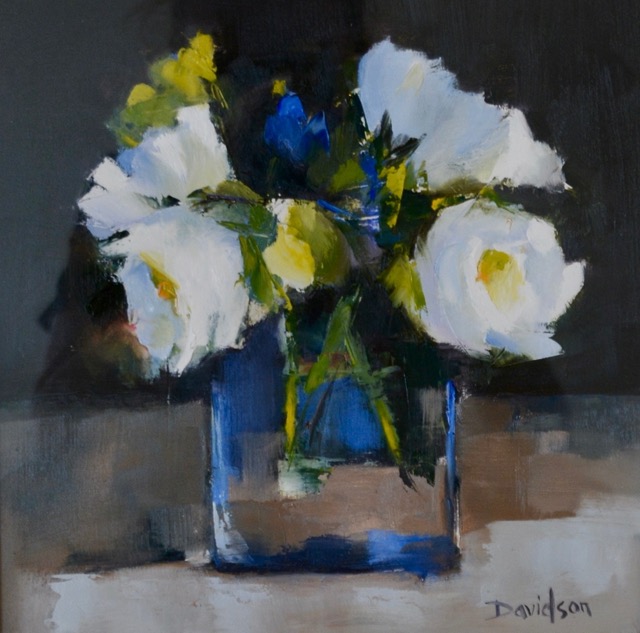 ROSES IN A GLASS JAR <br>oil : 10