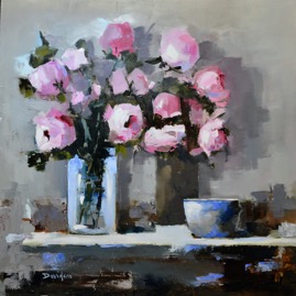 ROSES AND BLUE BOWL 24