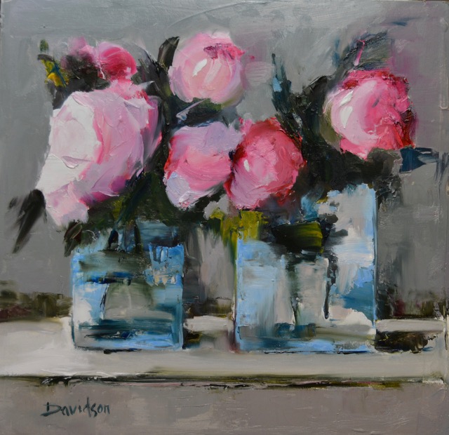 Two Glass Vases <br>oil : 10