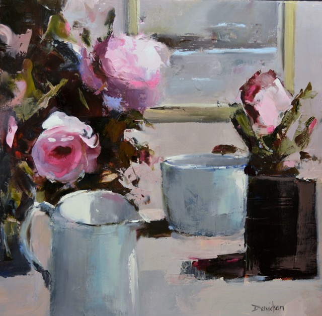 PEONIES & BLUE JUG 14